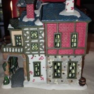 Canterbury Lane Village Inn – Hand-Painted Porcelain Holiday Decor